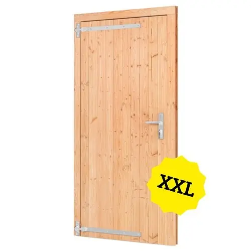 Must-Have Douglas enkele klampdeur XXL RVS beslag 120x215 cm linksdraaiend