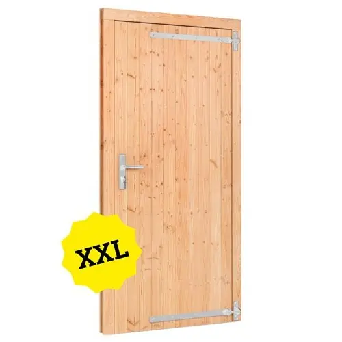 Douglas enkele klampdeur XXL RVS beslag 120x215 cm rechtsdraaiend Alleen Vandaag