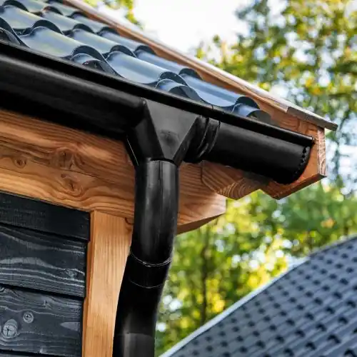 Dakgootset compleet zwart gecoat 125 mm 4 zijden 400 cm Dagaanbieding