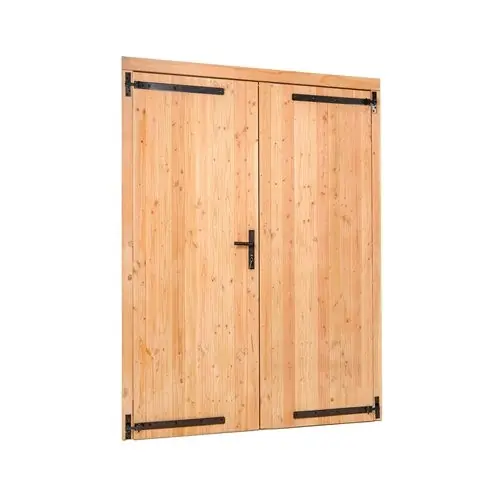 Alleen Vandaag Douglas dubbele klampdeur XXL rvs beslag 240x215 cm linksdraaiend