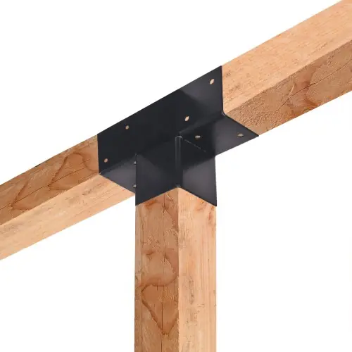Paalverbinder 3-weg t-model hoek 15x15 cm Snelle Levering