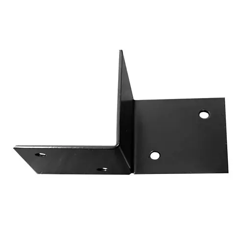 Pergola muurelement voor 9x9 cm balken links zwart gepoedercoat incl. bevestigingsset Must-Have