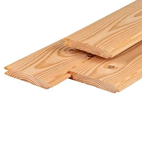 Populair Douglas wand blokhutprofiel breed horizontaal type D 300-350x224 cm