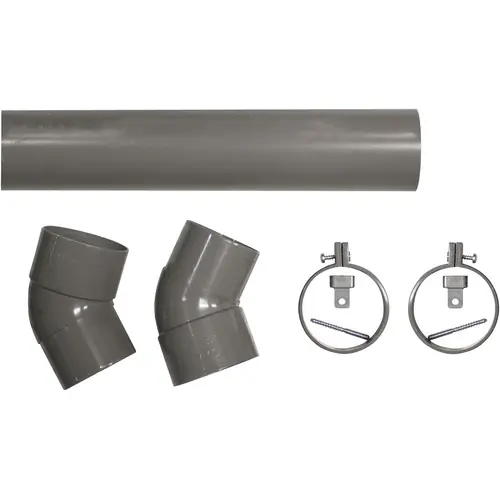 Actieprijs Hemelwaterafvoer PVC Ø8x275 cm set