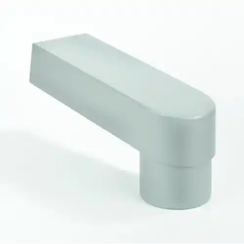 PVC - HWA Grijs Stadsuitloop verlengd 60x80mm Ø70/80mm Uitverkoop
