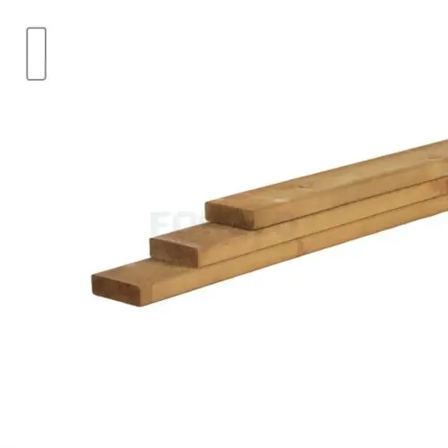 Korting Stachetteregel vuren groen geïmpregneerd 2,8x9,5x420 cm