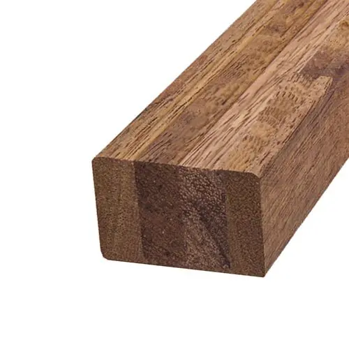 Regel hardhout geschaafd gelamineerd 4,4x6,8x300 cm Gecertificeerd