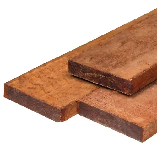 Actieprijs Regel hardhout bezaagd 4x20 cm