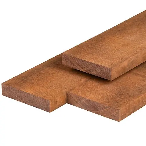 Actieprijs Azobé bestekhout fijn bezaagd 4,0 x 20,0 x 500 cm