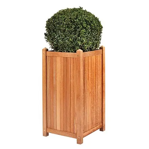 Betaalbaar Teak bloembak Sumatra 45x45x90 cm