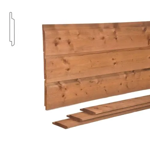 Channelsiding vuren bruin geïmpregneerd 1,9x14,5x480 cm Tijdelijk Beschikbaar