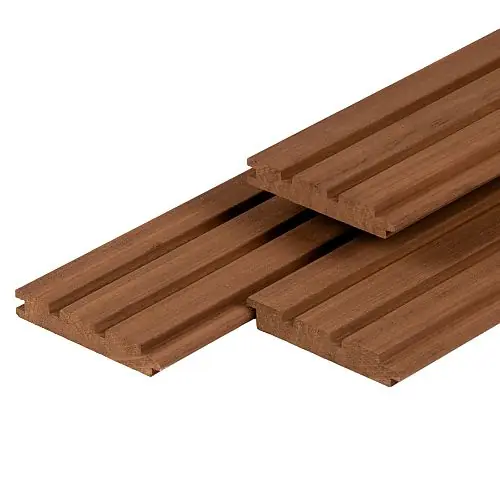Actieprijs Hardhouten Triple Profiel Bangkirai geschaafd 2,2x14,5x335 cm