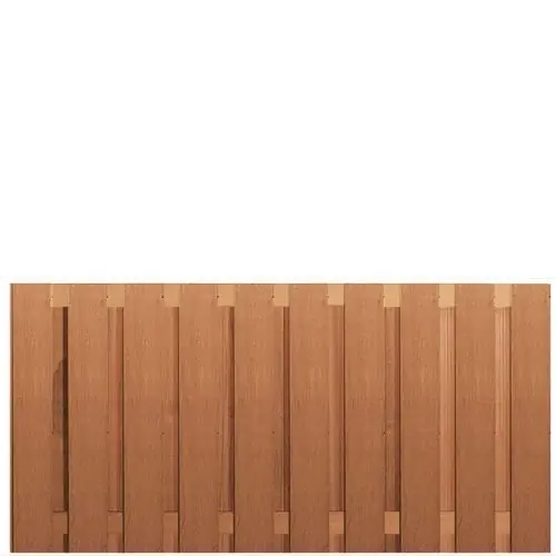 Tuinscherm hardhout 21-planks 90x180 cm Beperkt Aanbod