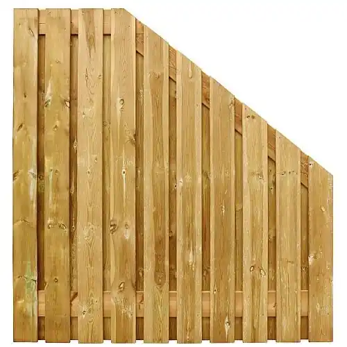 Lage Prijs Tuinscherm geïmpregneerd grenen 21 planks 180x180 cm 15 mm Afloop