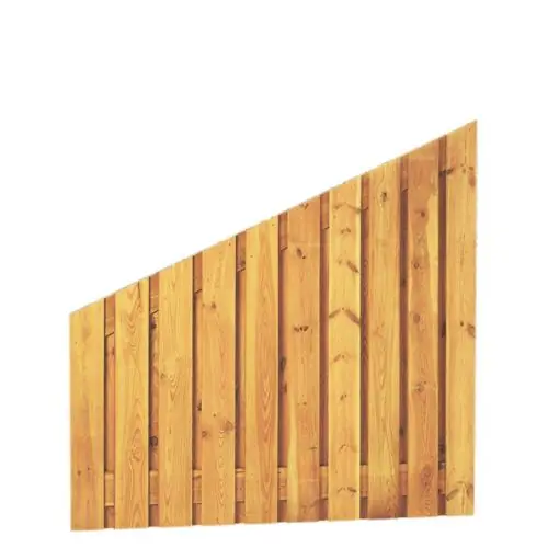Premium Tuinscherm geïmpregneerd grenen 21 planks 180x180/90 cm 17 mm verloop