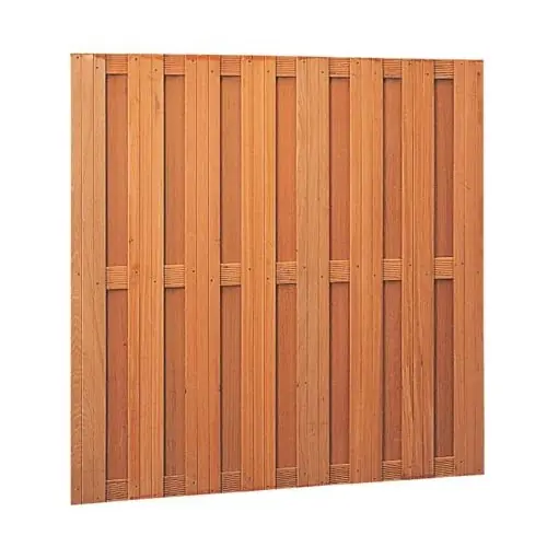Tijdelijk Beschikbaar Tuinscherm hardhout 18-planks 14 mm 180x180 cm