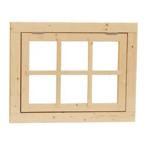 Vuren 6-ruits uitzetraam 89,9x70,3 cm Flitsaanbieding