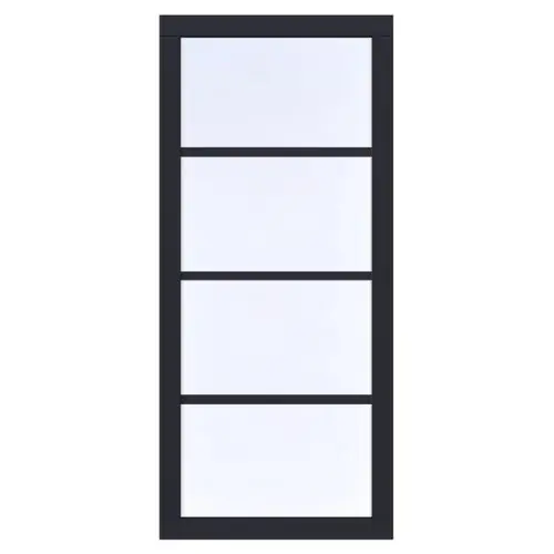 Koop Online Vast raam vuren Prestige zwart gecoat 100x224 cm