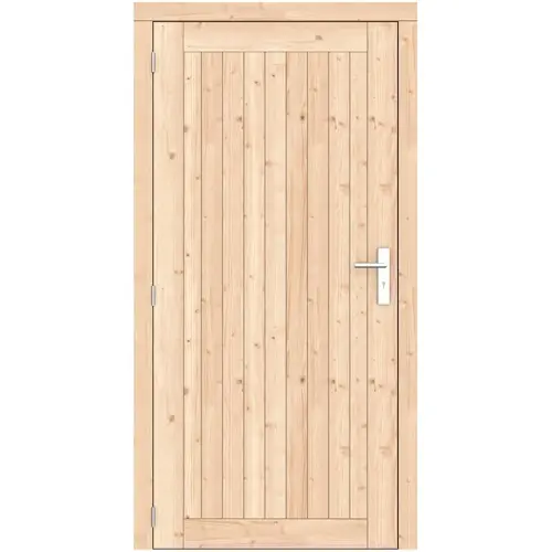 Veilige Betaling Vuren dichte enkele deur Prestige 108x209 cm ld RVS beslag kleurloos geïmpregneerd 1073328