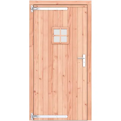 Nu Kopen Douglas enkele deur 108x209 cm ld verzinkte hengen RVS beslag 1073256