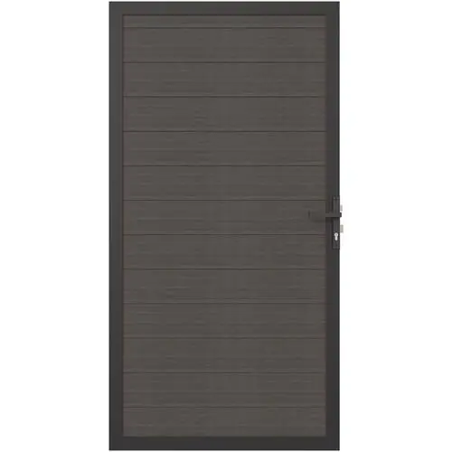 NewTechWood co-extrusie composiet horizontaal deur triple silver gray 100x195 cm Direct Verzonden