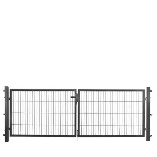 Shop Nu Metalen tuinhekpoort dubbel compleet antraciet 160x300 cm 103552