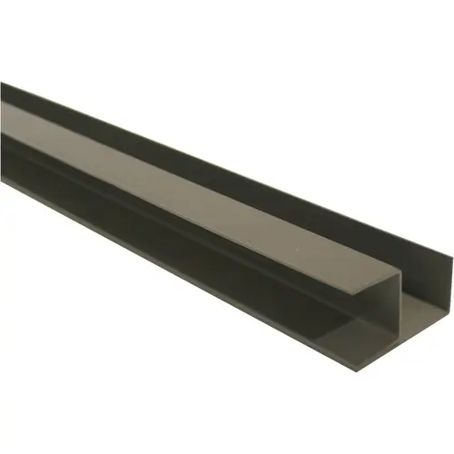 H-gleufpaal stalen hoekprofiel met structuur poedercoating 4x8x220 cm kwartsgrijs RAL7039 Betaalbaar