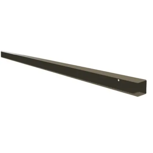 Beste Prijs H-gleufpaal stalen u-profiel met structuur poedercoating 3,5x4x220 cm kwartsgrijs RAL7039