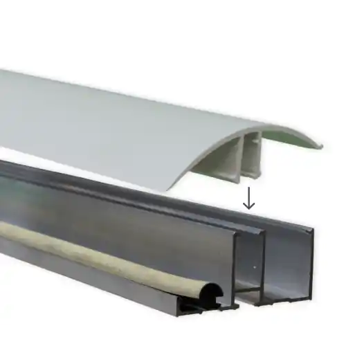 Alleen Vandaag Vario aluminium zijprofiel incl. pvc kliklijst- 2 m