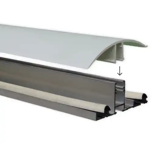 Gratis Retour Vario aluminium tussenprofiel incl. pvc kliklijst - 3 m