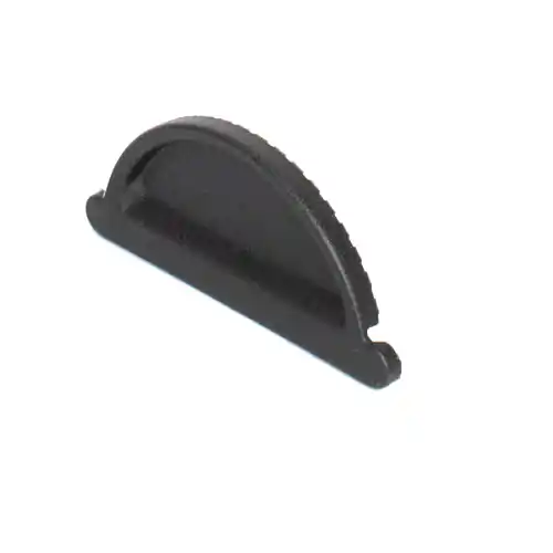 Premium Redfox dakgoot eindstuk 125mm - RAL 9005