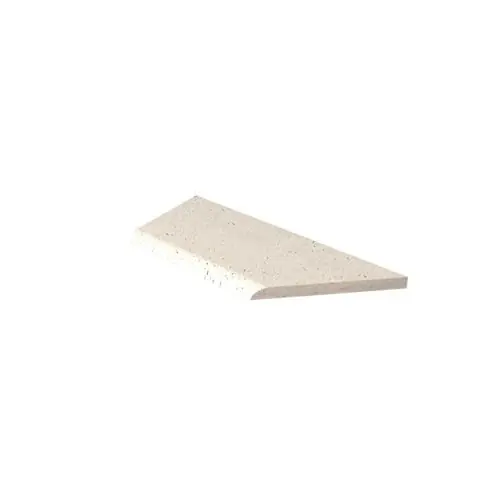 Oud hollands zwembadrand creme 5x40x100cm hoek links Speciale Aanbieding