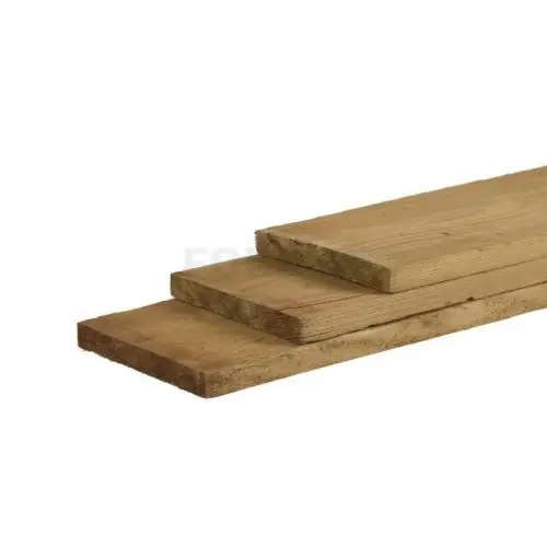 Fabrieksprijs Schuttingplank vuren groen geïmpregneerd ruw 2,3x20x400 cm