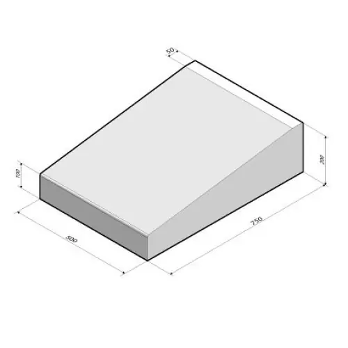 Inritband 75x20x50 cm tussenstuk grijs Bestel Nu