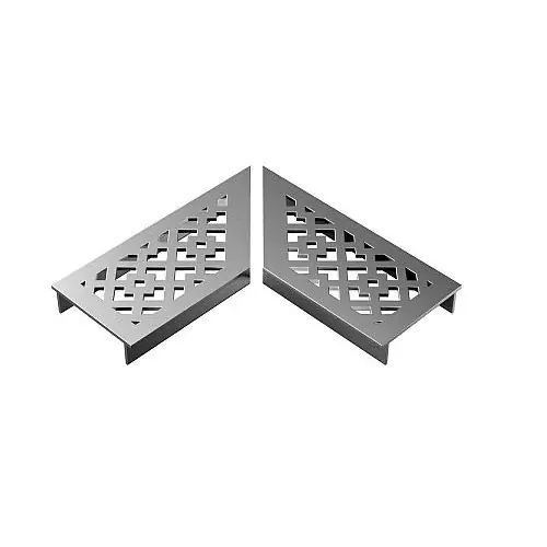 Ultra Drain Silverline Disegno Rooster L-hoek Superprijs