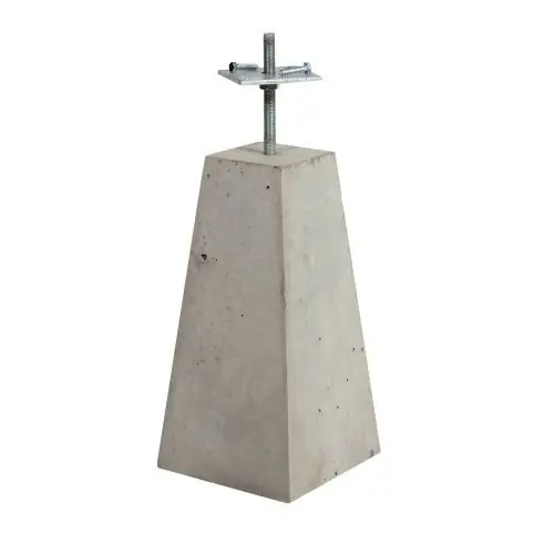 Laatste Kans Betonpoer antraciet 12x12(22x22)x40 cm