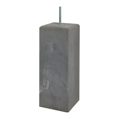 Betonpoer zwart met facet 22x22x58 cm Koop Online