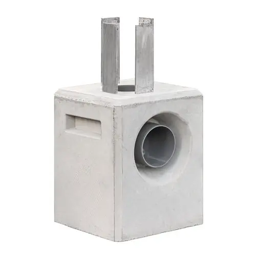 Betonpoer grijs incl. HWA-buis 20x20x37 cm Snelle Levering