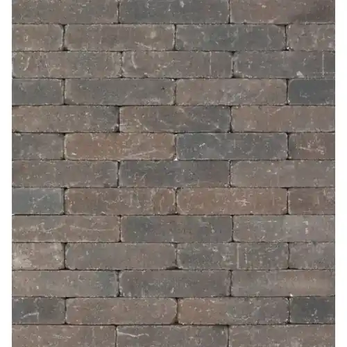 Metro Trommelsteen 20x5x7 cm Bruin/Zwart genuanceerd Lage Prijs