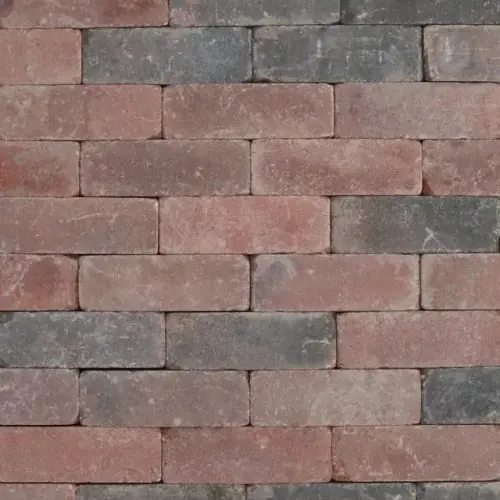 Metro Trommelsteen 21x7x7 cm Rood genuanceerd Voordeelprijs