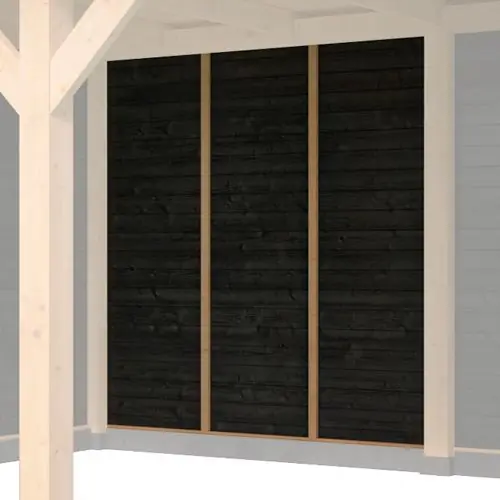 Wand Rijssen B zwart horizontaal 250 cm Seizoensaanbieding
