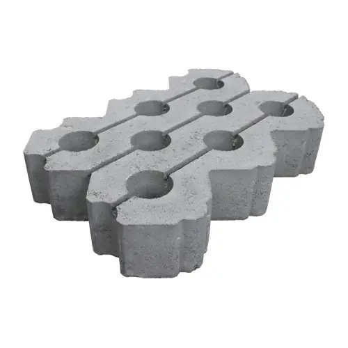 Weekendaanbieding Grasbetontegel type I 40x60x12 GRIJS 03 (bovenzijde vlak + rondom hol-dol) K85912 BK25 GRN+