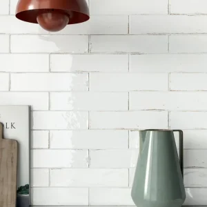 Wandtegel Ragno Fusion Bianco Wit Kleinformaat 6x25 Aanbieding