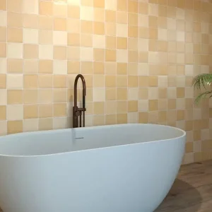 Wandtegel Ragno Sense Mustard Handvorm Beige Mat 13x13 Tijdelijk Beschikbaar