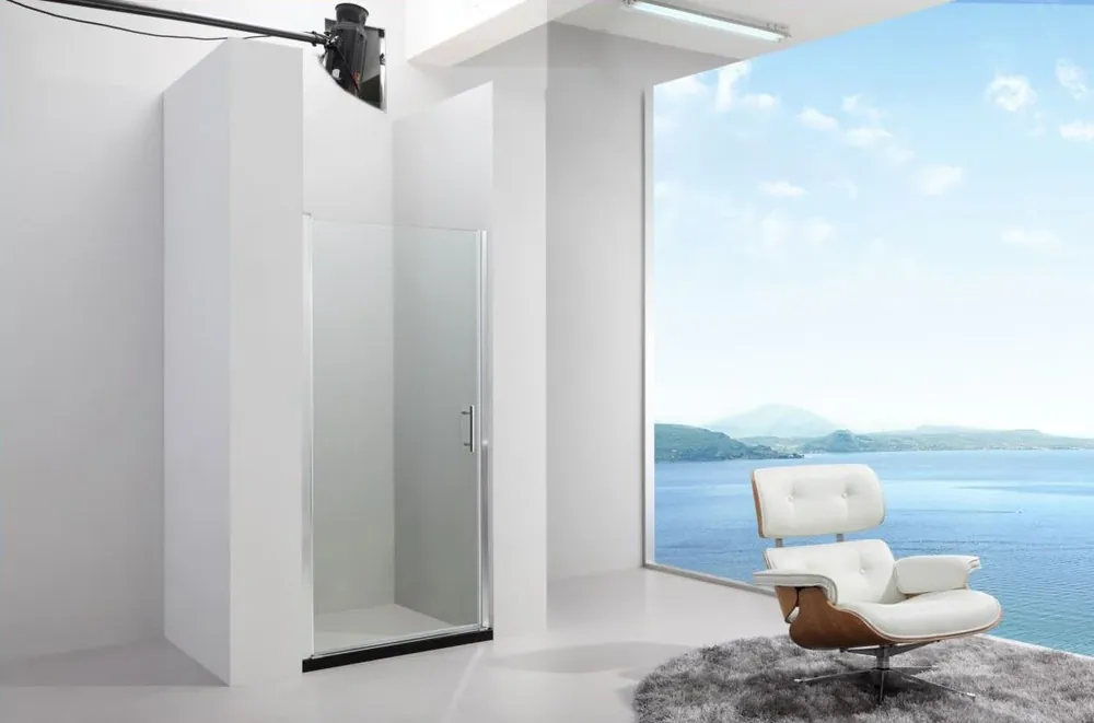 Sanitair SereneSan Douchewand Brussel Nisdeur Helder Glas 90x200cm Weekendaanbieding