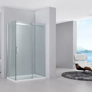 Op = Op Sanitair Sani Douchewand Ibiza Schuifdeur Helder Glas 120x200cm