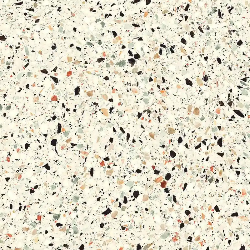 Vloertegel/Wandtegel Terre Terrazzo Medley Cream Creme 60x60 Actieprijs