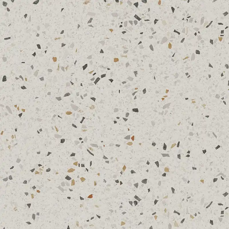 Vloertegel/Wandtegel Villeroy Terrazzo Pixstone Warm Lichtgrijs Rect. 60x60 Weekendaanbieding