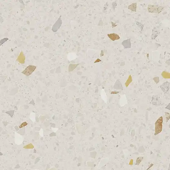 Vloertegel/Wandtegel Villeroy Terrazzo Pixstone Warm Beige 20x20 Flitsaanbieding
