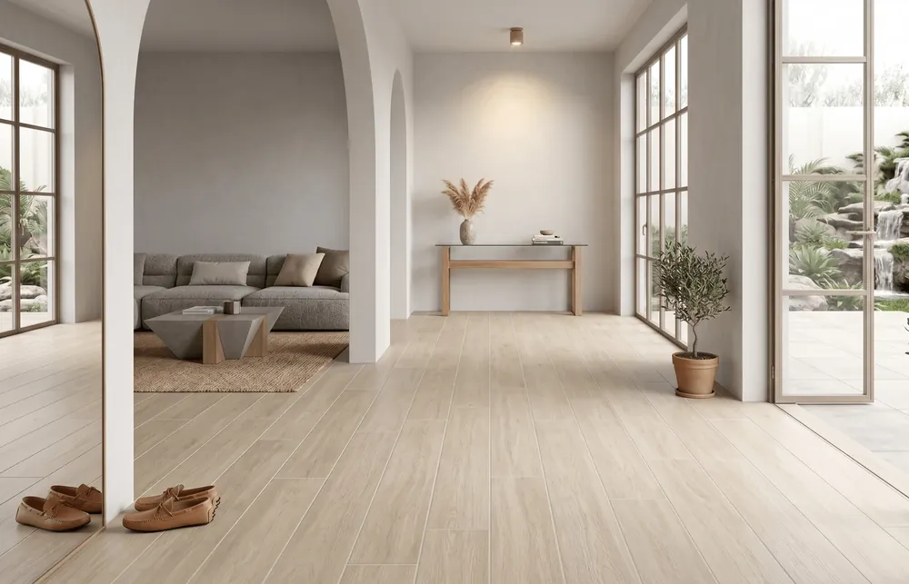 Vloertegel/Wandtegel Marazzi Outi Houtlook Licht Eiken 25x100 Veilige Betaling